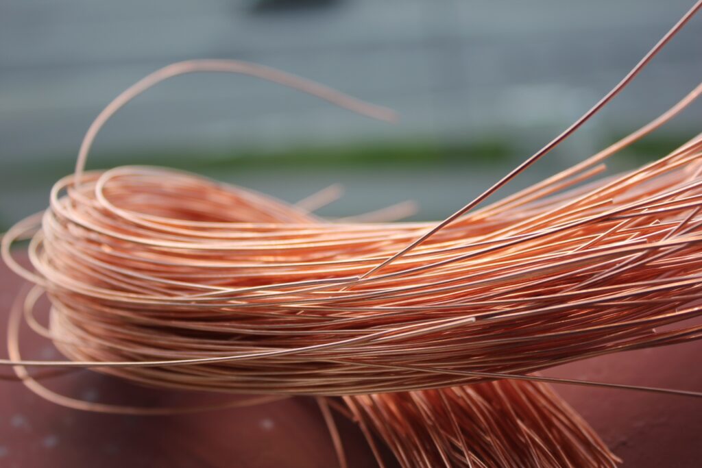 An image of Copper wiring used by electrical devices.